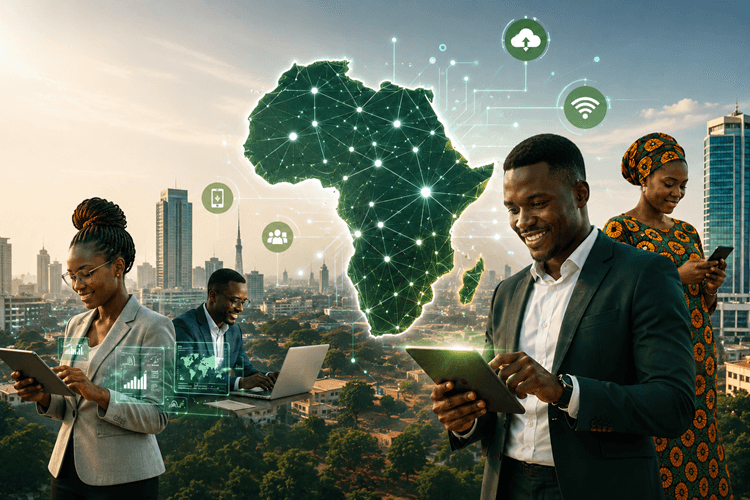 Équipe africaine en transformation numérique